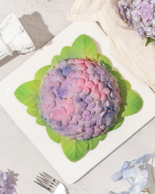 紫阳花境-香草覆盆子慕斯生日蛋糕（1.4磅） 商品图2