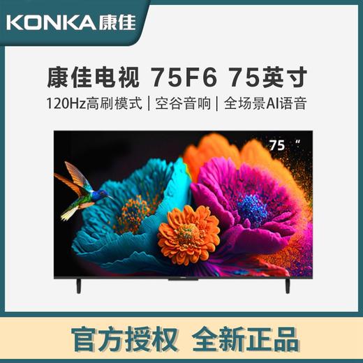 康佳电视 75英寸 智能护眼模式 4K超高清 无线投屏 网络WiFi 教育电视 商品图0