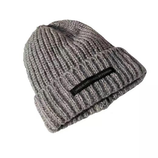 「四色可选！秋冬堆堆帽」女粗针织毛线帽男慵懒风情侣大头围冷帽宽松保暖显脸小配饰 商品图4