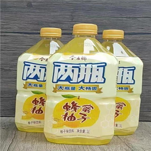 【10元4瓶】今麦郎大瓶蜂蜜柚子饮料1L（0403539） 商品图0