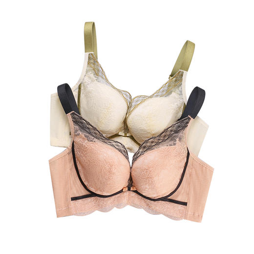 美季美优B风之寄语系列云感棉杯文胸W351B12 商品图4