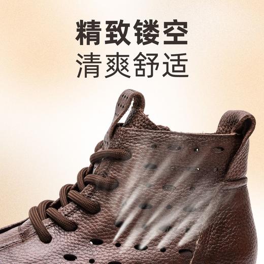 信诺真皮头层牛皮中筒短靴时尚超舒适超软单鞋妈妈鞋母亲节送礼鞋X3C105049 商品图5