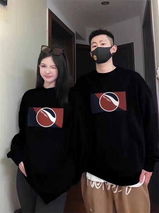 【YW】无忧购韩版时尚百搭情侣印花05系列320克毛圈卫衣（截单后7天发货)25年清仓捡漏 商品图7