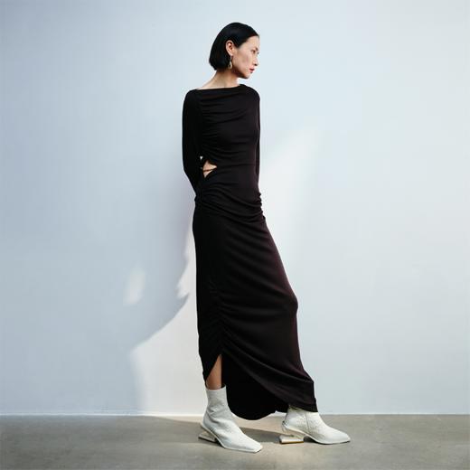 LIYIHAN斜肩露腰连衣裙Y233L14990 商品图2