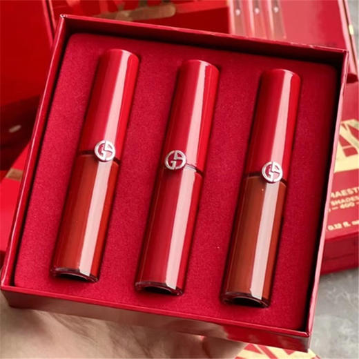 阿玛尼圣诞礼盒套装中样红管3件套 3.5ml 色号206 400 405 商品图1