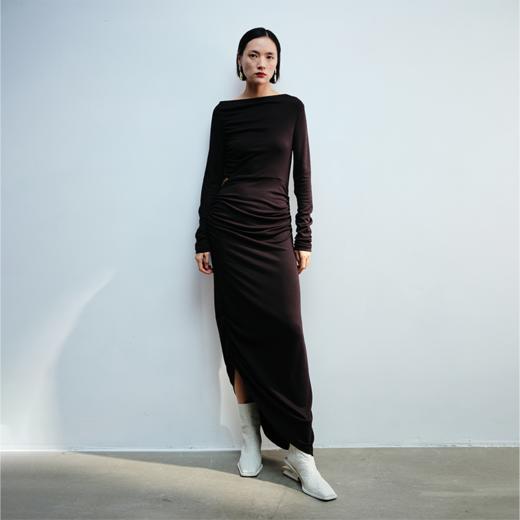 LIYIHAN斜肩露腰连衣裙Y233L14990 商品图0