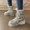 爆款个性加厚毛里，水晶底侧拉链雪地靴YS5088 商品缩略图5