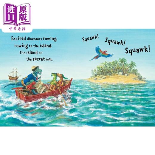 【中商原版】Dinosaur Zoom 超级恐龙7册套装 英文原版绘本 挖掘机Dig 火箭Rocket 救援队Rescue 拖拉机Farm 海盗船Pirates 商品图2