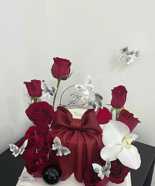 黑巢-黑巢- 富贵高冷系鲜花蛋糕生日蛋糕 商品图0