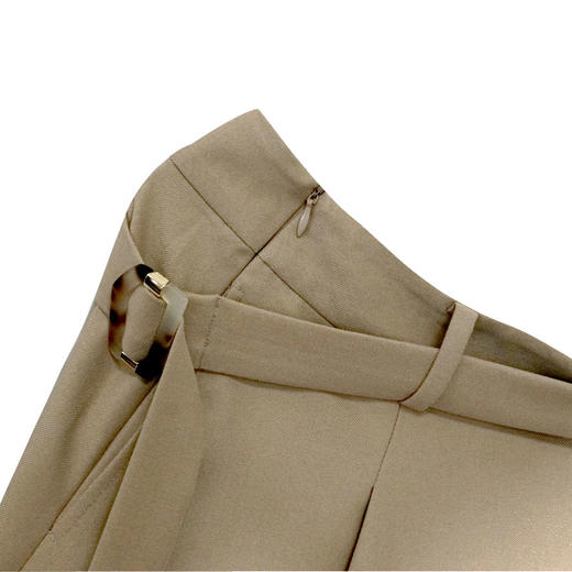 VIVIAN LIU薇薇安刘R2344002秋女装新款腰部腰带斜插兜大A摆中裙 商品图2