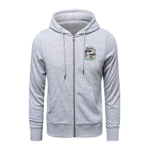 自由基地秋冬男士新款卫衣拉链带帽开衫300克毛圈丛林穿越越野车 NMT-2078 商品图2