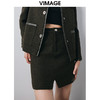 VIMAGE纬漫纪冬季新款时尚气质个性显瘦百搭包臀半身裙短裙女V2006624 商品缩略图2