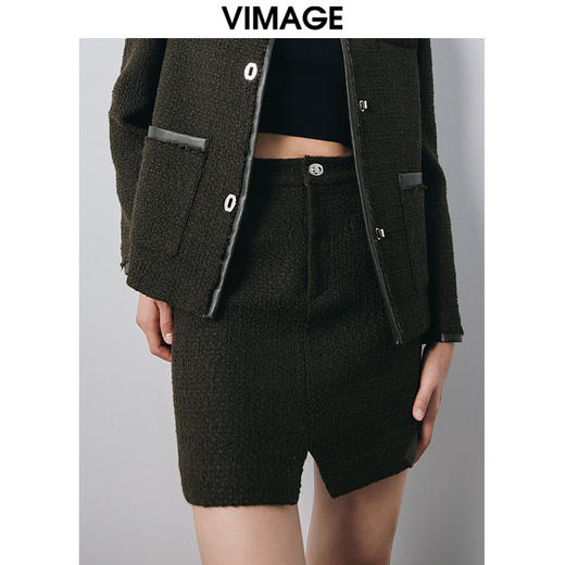 VIMAGE纬漫纪冬季新款时尚气质个性显瘦百搭包臀半身裙短裙女V2006624 商品图2