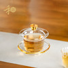 禾器晶彩·禾荷盖碗 玻璃盖碗耐高温玻璃茶碗功夫茶碗三才盖碗盖碗茶 商品缩略图4