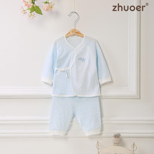 【春秋贴身新生儿套装】卓儿宝宝打底衫纯棉家居服婴儿衣服 适合0-6个月 商品图0