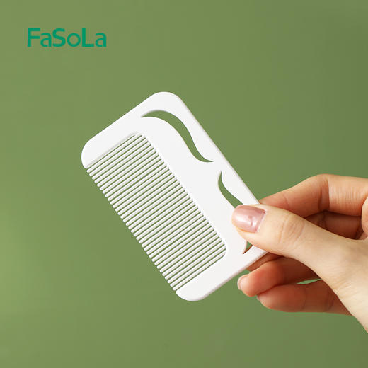 FaSoLa小镜子女随身携带补妆迷你带梳子化妆镜学生宿舍手持折叠镜 商品图9