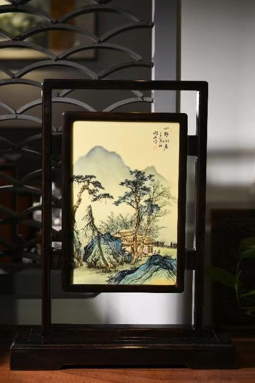 粉彩山野闲居插屏 商品图0