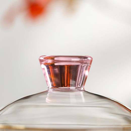 禾器晶彩·禾荷盖碗 玻璃盖碗耐高温玻璃茶碗功夫茶碗三才盖碗盖碗茶 商品图7