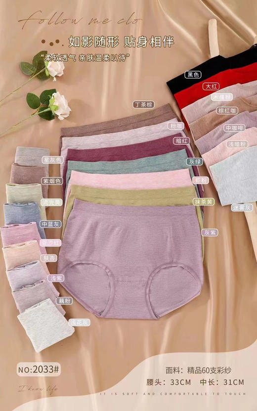 女士彩纱裸氨大版加肥加大三角内裤2033/5002/85002/95002/1121 商品图10