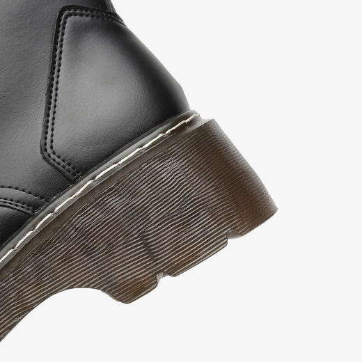 西遇长筒马丁靴女新款秋冬复古美式炸街机车靴棕色厚底短靴子D0034375 商品图5