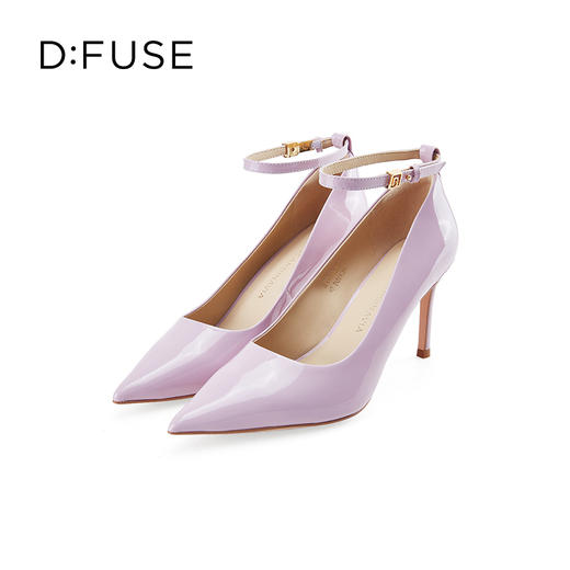 Dfuse迪芙斯2024春季新款尖头刺绣牛仔蓝简约高跟单鞋DF41111003 商品图5