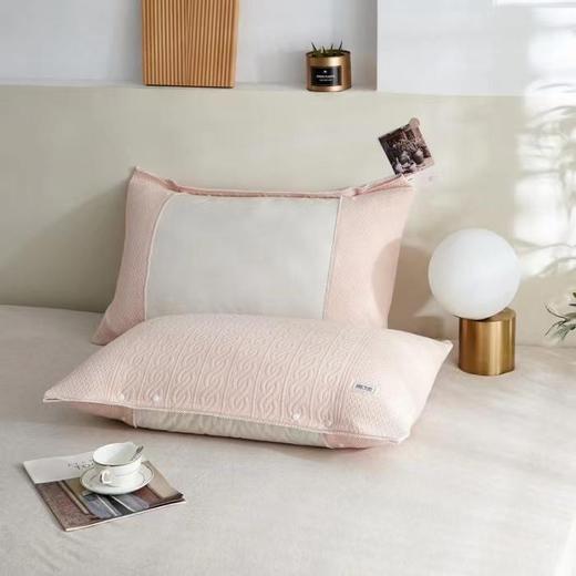 8F NS 半包纯色扭花枕巾/对 商品图3