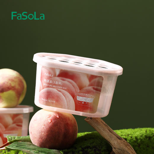 FaSoLa  室内防潮干燥剂衣柜除湿盒吸湿袋防霉空气抽湿剂 3盒装 商品图6
