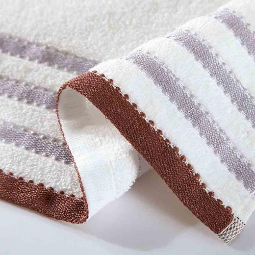 富安娜经典纯棉素色面方巾两件套 商品图3