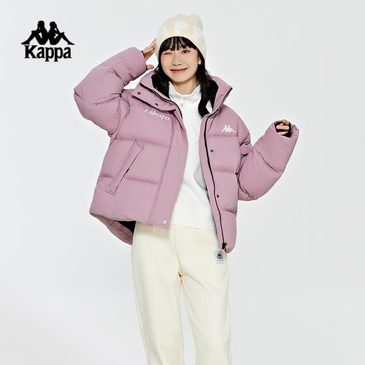 Kappa羽绒服2023新款女冬短款鹅绒保暖面包服户外字母防寒服K0D82YY44 商品图2