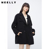 NEELLY纳俪商场同款西装款大衣女冬季双排扣时尚通勤中长款双面呢N23111N01137 商品缩略图0