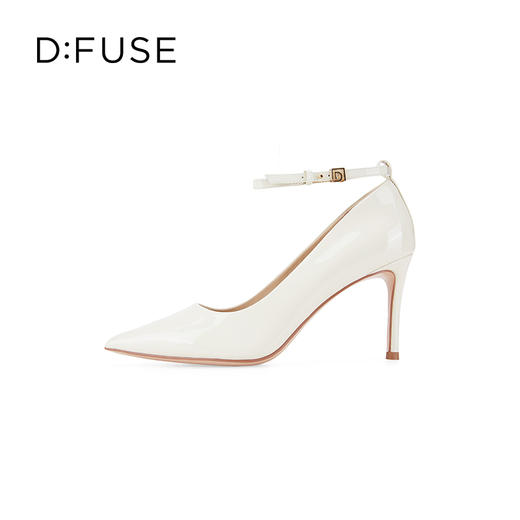 Dfuse迪芙斯2024春季新款尖头刺绣牛仔蓝简约高跟单鞋DF41111003 商品图1