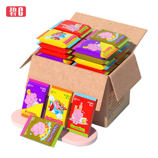 「30包装！单包8抽」碧c婴儿湿巾迷你小包便携随身装 宝宝居家日用湿纸巾新生儿童手口湿巾清洁工具 商品图4