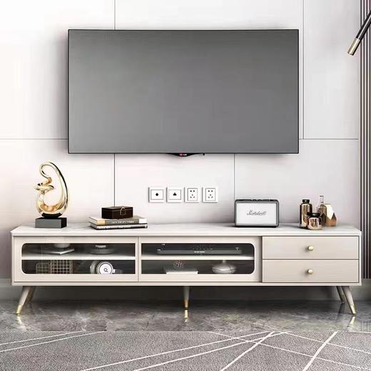 欧瑞驰茶几+电视柜 简 岩板+中纤板+玻璃[免费送装，偏远地区除外] 商品图0