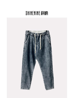 T339731600复古洗水牛仔裤