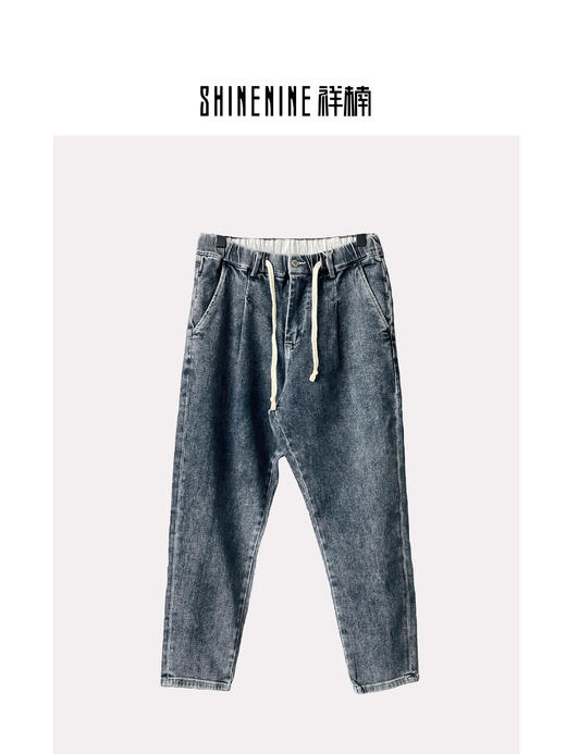 T339731600复古洗水牛仔裤 商品图0