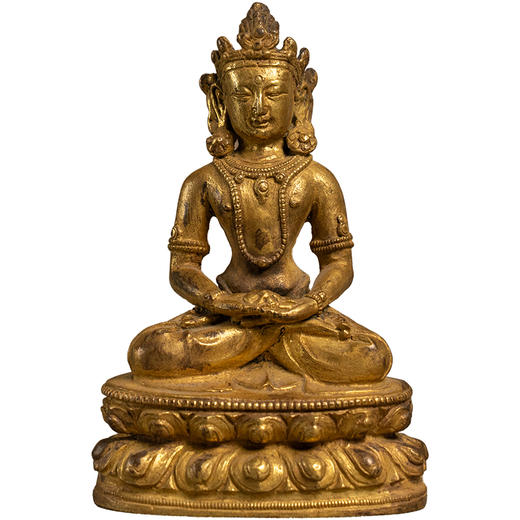 清 铜鎏金无量寿佛 商品图5