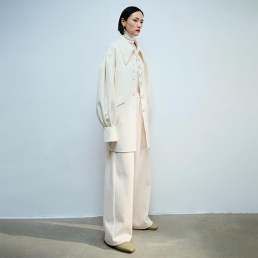 LIYIHAN多纽扣双面呢廊型长外套Y234D20302 商品图1