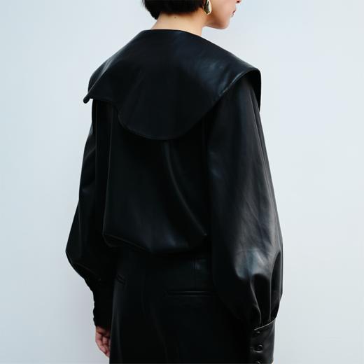 LIYIHAN大方领皮上衣Y234S12890 商品图4