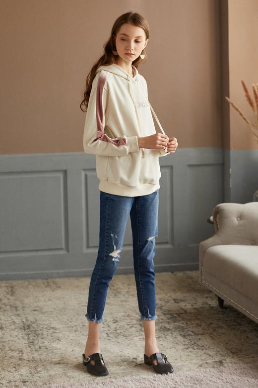 OLrain欧芮儿2018年秋浅杏色卫衣/绒衫 商品图9