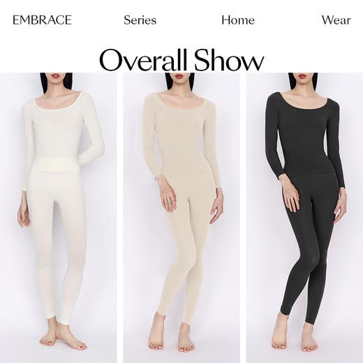 从轻隐形暖衣美雅碧保暖内衣女白色打底衣套装无刺痒无缝发热 商品图7