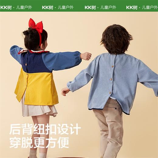 KK树儿童罩衣防水婴儿吃饭围兜男女孩幼儿园宝宝画画反穿防脏围裙绅士公主儿童罩衣 商品图4