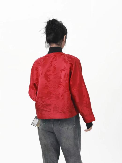 微瑕秒杀|  盛唐牡丹 |真丝花蕾缎女外套[特价品]](特殊商品不退不换) 商品图4