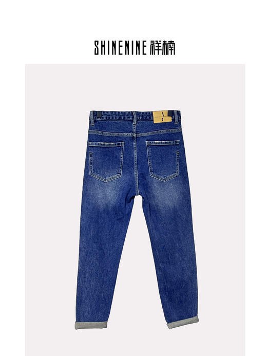 E339731574复古印花牛仔裤 商品图1