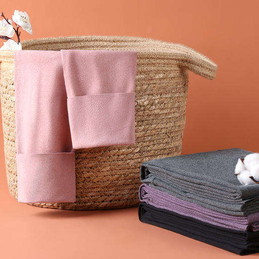 阳离子蓄热孕妇保暖裤高腰240g托腹减压保暖提臀秋裤女双面磨毛孕妇保暖裤A 商品图4