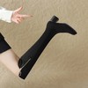 ZHR时髦金属链绒面长筒靴女2023秋冬新款柔软加绒保暖优雅骑士靴 商品缩略图7
