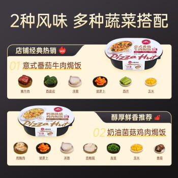 必胜客意式番茄牛肉焗饭360g*1盒 微波加热即食 儿童家庭早餐开学季速冻 商品图5