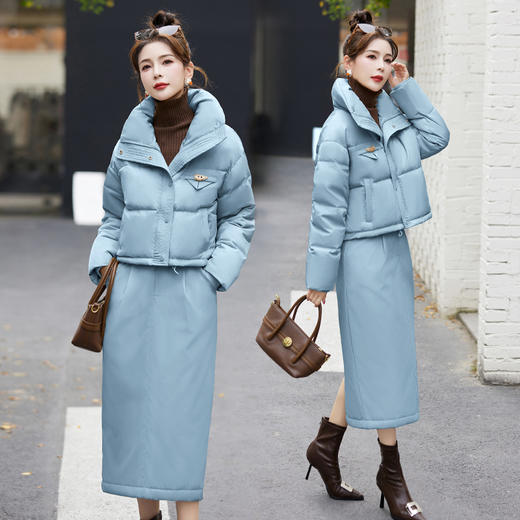 冬季新款，时尚潮流高端大气上档次两件套白鸭绒羽绒服HR-BBL23018 商品图2