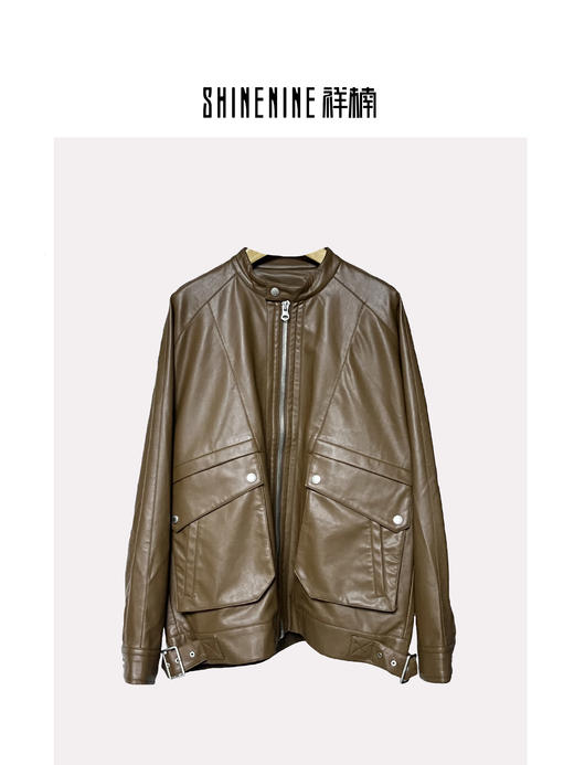 333872775时尚简约PU夹克 商品图0