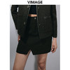 VIMAGE纬漫纪冬季新款时尚气质个性显瘦百搭包臀半身裙短裙女V2006624 商品缩略图3