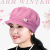 「9.9元包邮！四色可选」秋冬季中老年毛绒保暖帽奶奶帽 加绒灯笼南瓜帽针织绒帽纯色毛线帽配饰 商品缩略图2